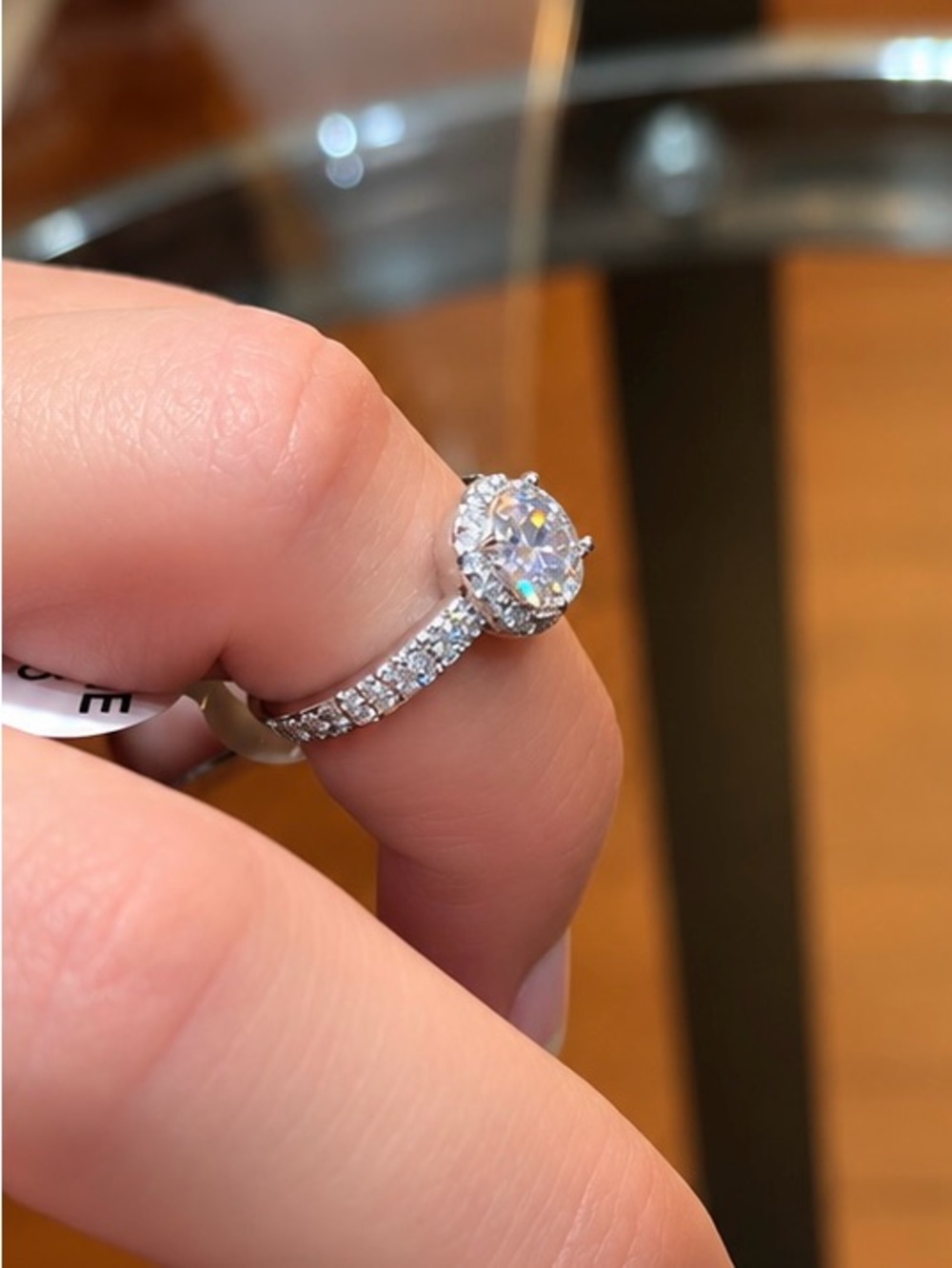 💎 1.52 CTW Moissanite Halo Ring – Size 6 - Picture 2 of 5